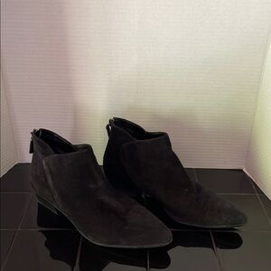 Aquatalia Black Suede Ankle Boots. Size 10 Size runs small